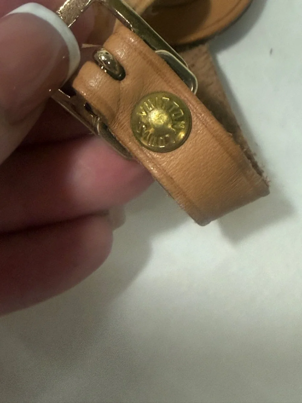 Louis Vuitton Vachetta Tan Leather Luggage Tag